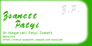 zsanett patyi business card
